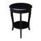 International Concepts Round Cambria  End Table, 18 W, 18 L, 24 in H, Wood, Black OT46-18R-18 - alternate 6